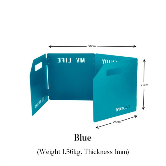 Folding Camping Stove Wind Shield – Portable Aluminum Enclosure for Cassette & Gas Stoves, Outdoor Cooking Wind Protection