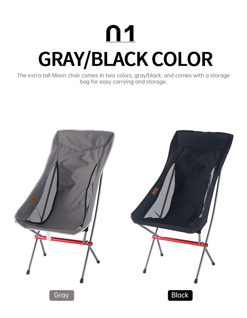 Super compact and light folding full-size moon chair