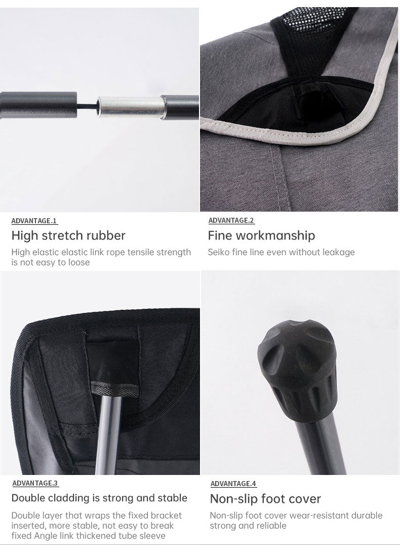 Super compact and light folding full-size moon chair