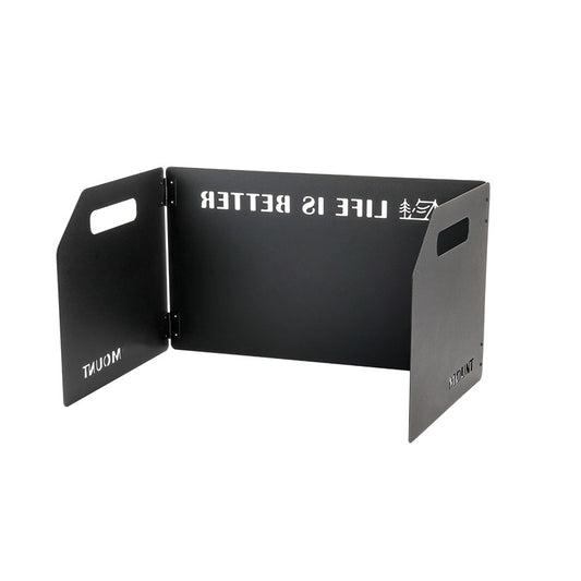 Folding Camping Stove Wind Shield – Portable Aluminum Enclosure for Cassette & Gas Stoves, Outdoor Cooking Wind Protection