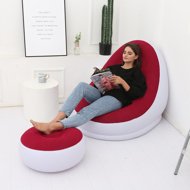 Inflatable Lounger & Footstool Set - Comfort Anywhere, Anytime