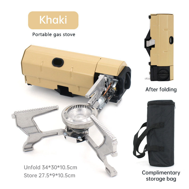 Folding Portable Gas Stove – Camping Cooker for Outdoor & Home Use