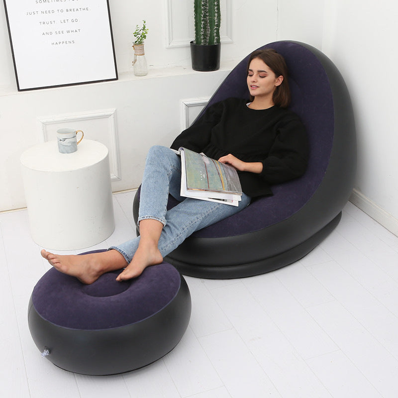 Inflatable Lounger & Footstool Set - Comfort Anywhere, Anytime