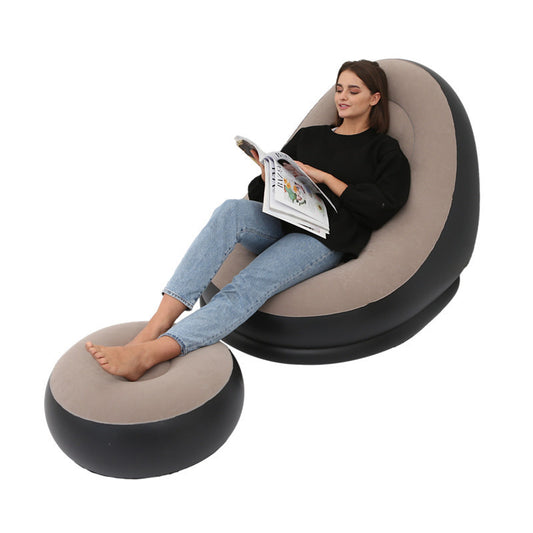 Inflatable Lounger & Footstool Set - Comfort Anywhere, Anytime