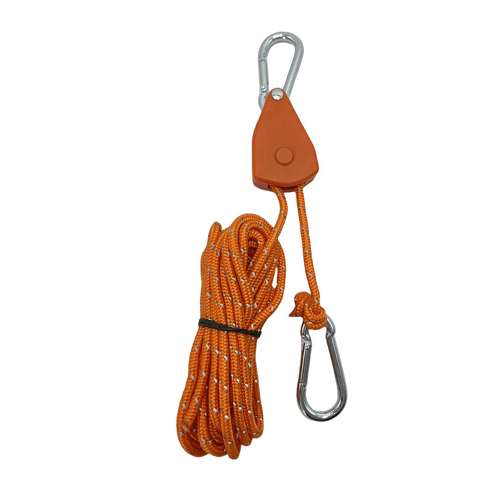 Adjustable Windproof Tent Rope Pulley – Multi-Use Hanging Buckle for Camping Canopies & Outdoor Gear