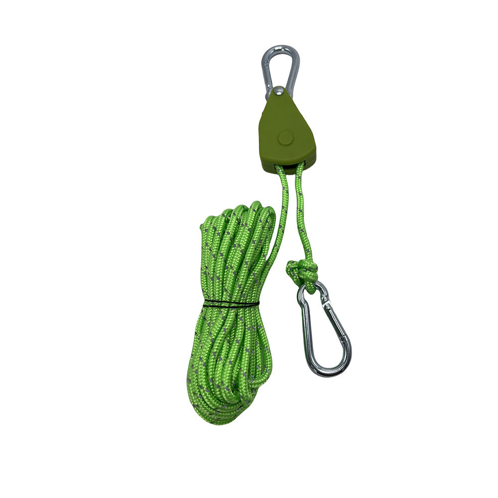 Adjustable Windproof Tent Rope Pulley – Multi-Use Hanging Buckle for Camping Canopies & Outdoor Gear